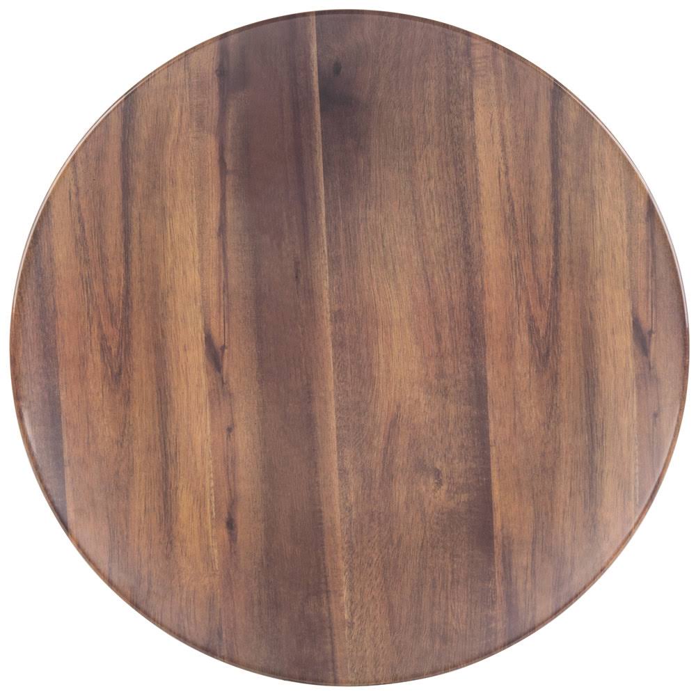 Round Woodgrain Platter 2/Case R198612