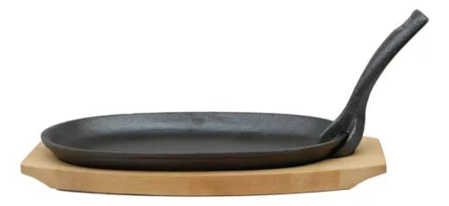 Cast Iron Sizzling Fajita Skillet Set with Base F6370