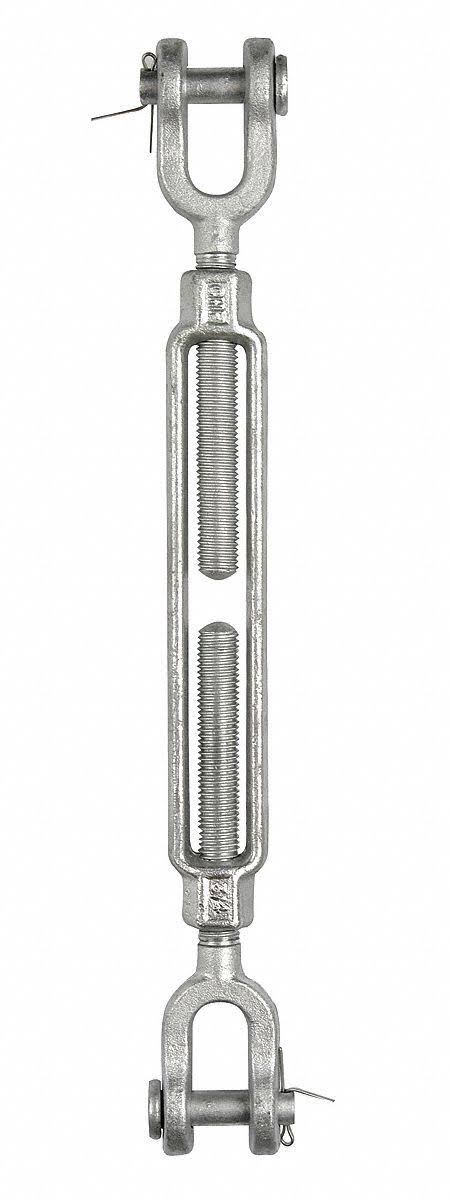 3/4 x 9 in Galvanized Jaw and Jaw Turnbuckle P668664