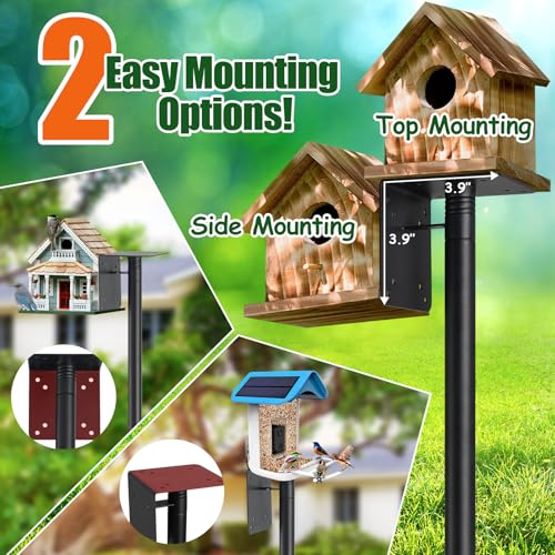 103" Extra Tall Bird Feeder Pole with Anti-Tip Stakes W351