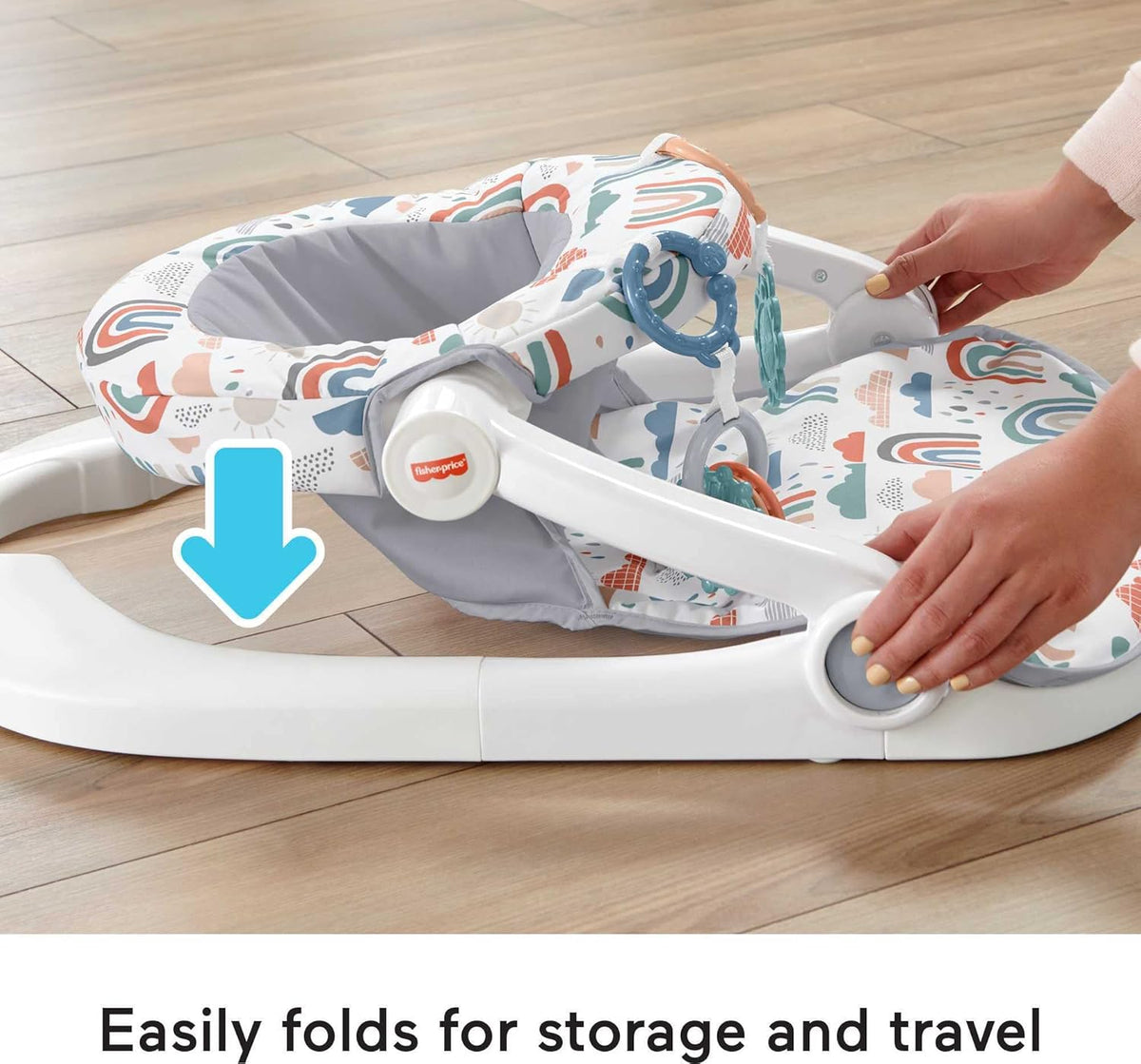 Portable Baby Floor Seat with Machine Washable Seat Pad Y853657