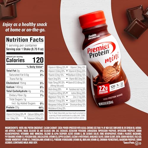 Chocolate Protein Shake, 22g Protein, 8.75fl oz, Pack of 12 P15077