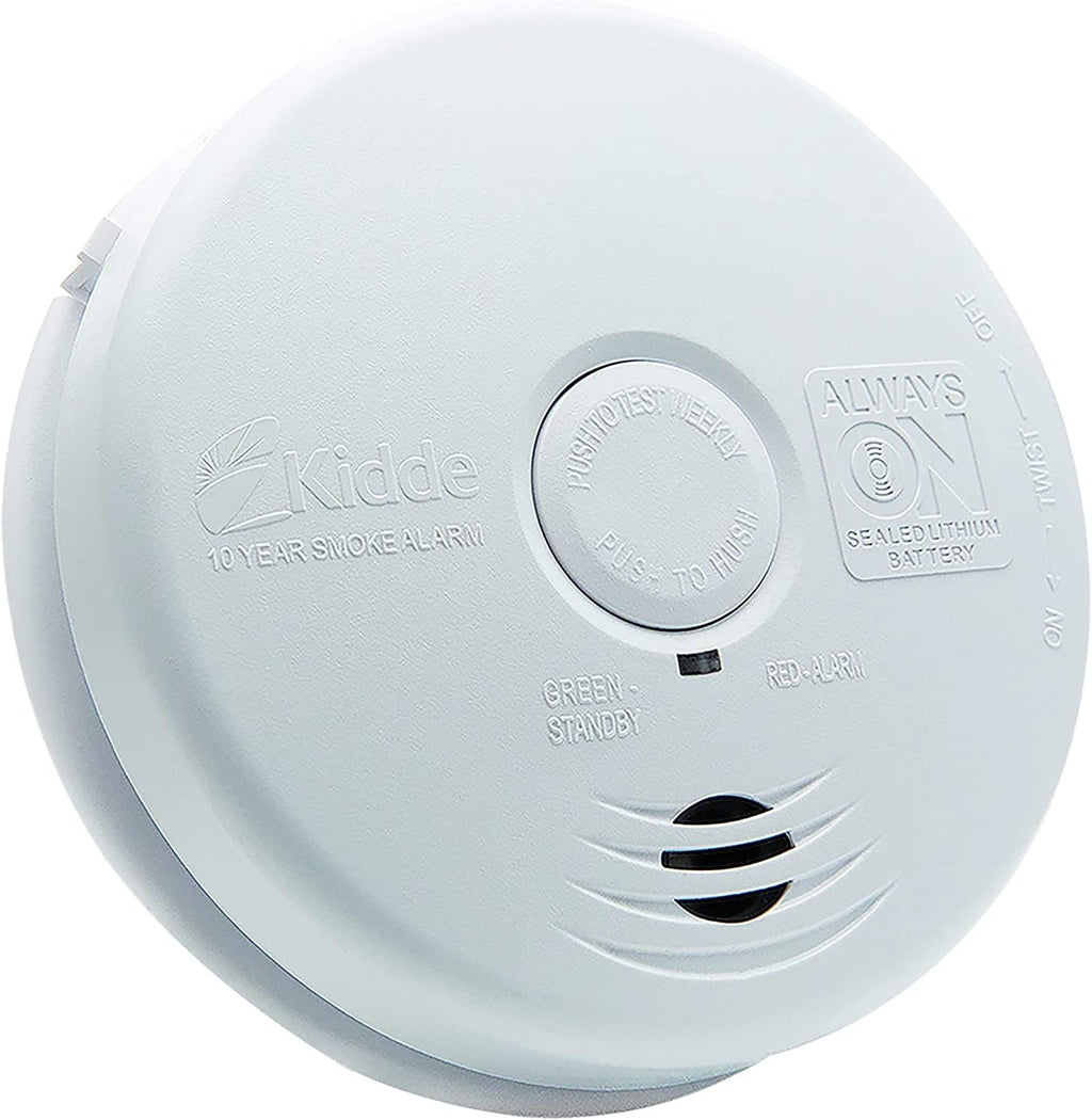 Pack of 6 Hardwired Smoke Alarm with Lithium Battery Backup Z2192