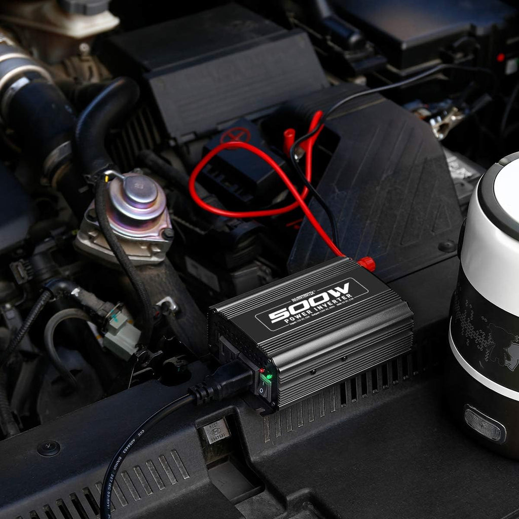 500W Car Power Inverter DC 12V to AC 110V with USB Ports U9656