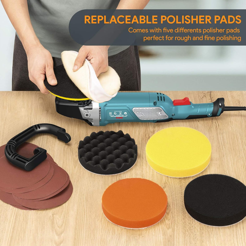 12 Amp 6-inch/7-inch Variable Speed Rotary Polisher I569