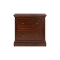 Smokey Brown Wood 2 Drawer File Cabinet V605128