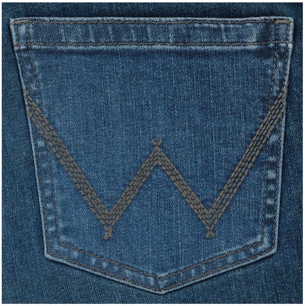 Jennifer Blue Mid Rise Bootcut Jean W52338