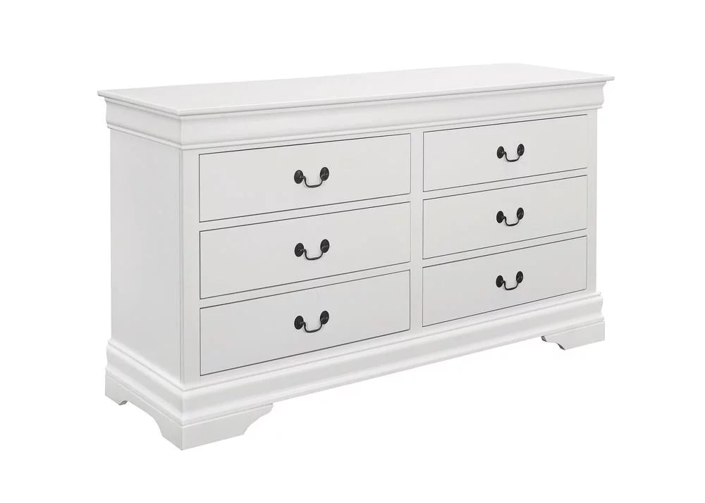 White 6-Drawer Wood Dresser H542675