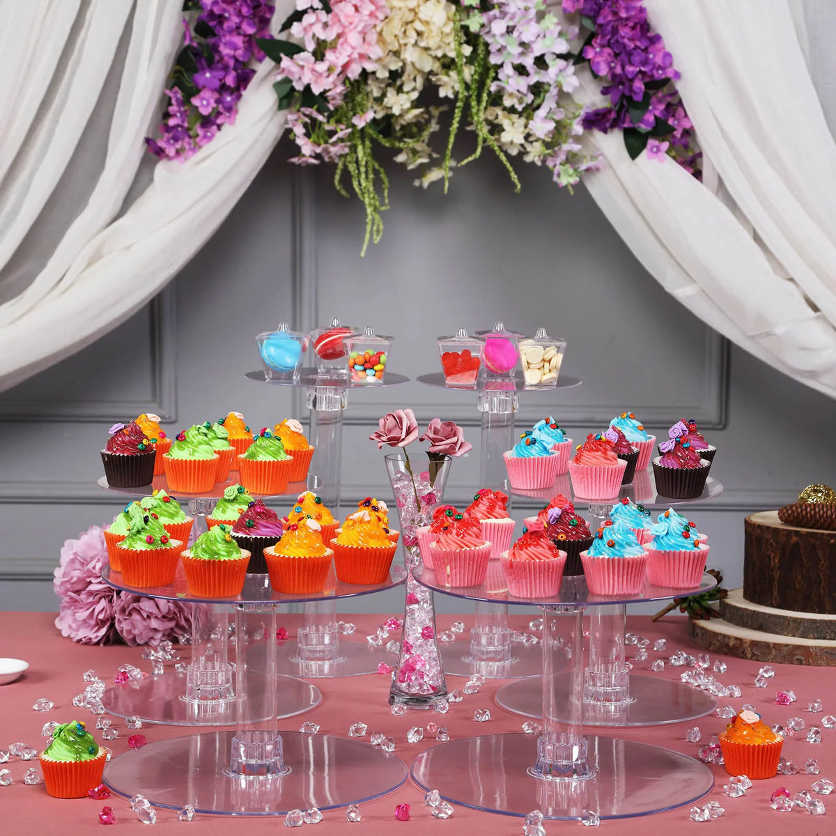 7 Tier Clear Acrylic Crystal Cake Stand X55267