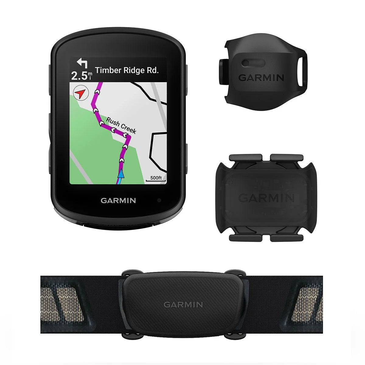 Bike GPS Computer with Speed/Cadence Sensors, HRM-Dual Chest Strap, Silicone Case & Screen Protectors Y9340