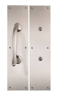 8.75 in. Antimicrobial Push & Pull Plate Set - Satin Nickel Z708