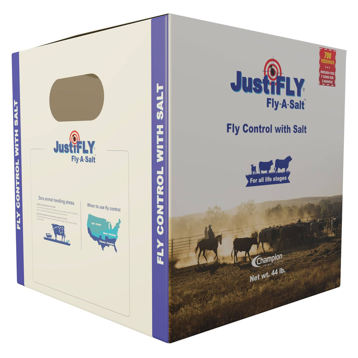 Cattle Fly Control Salt Block, 44 lb B6807