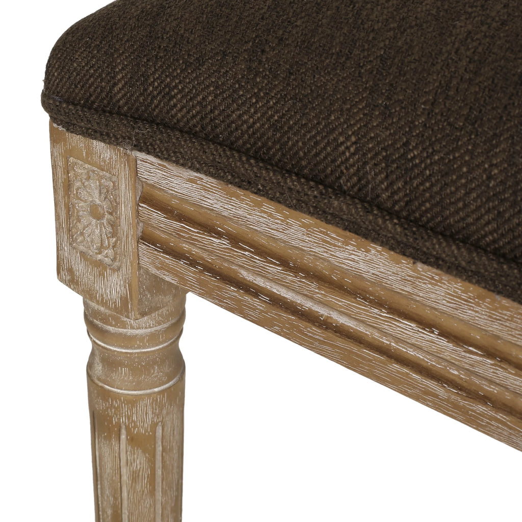 Upholstered Wood Dining Chair Set of 2 Brown U603893
