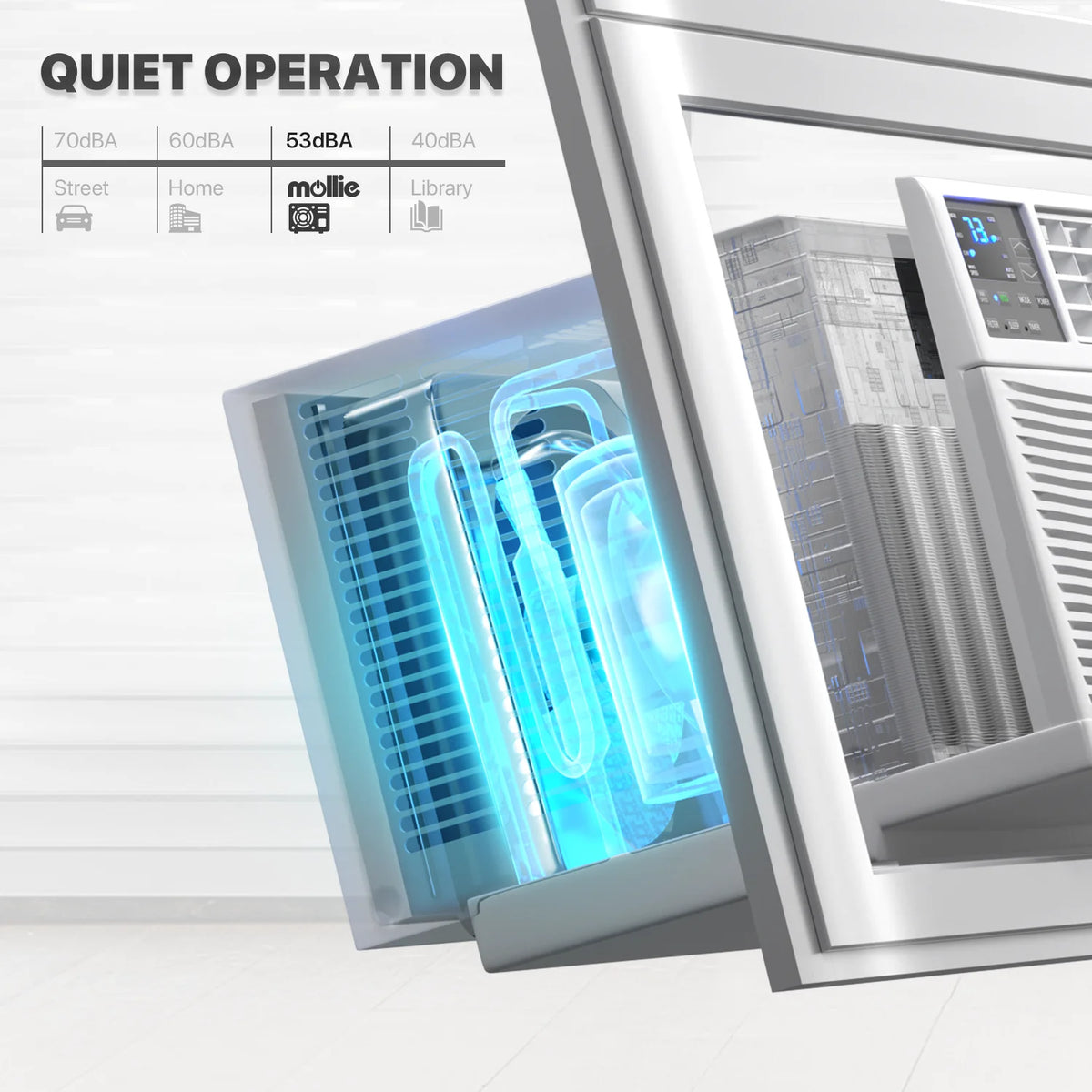 5,000 BTU Mechanical Window Air Conditioner with Multi-Speed Fan, White V581663