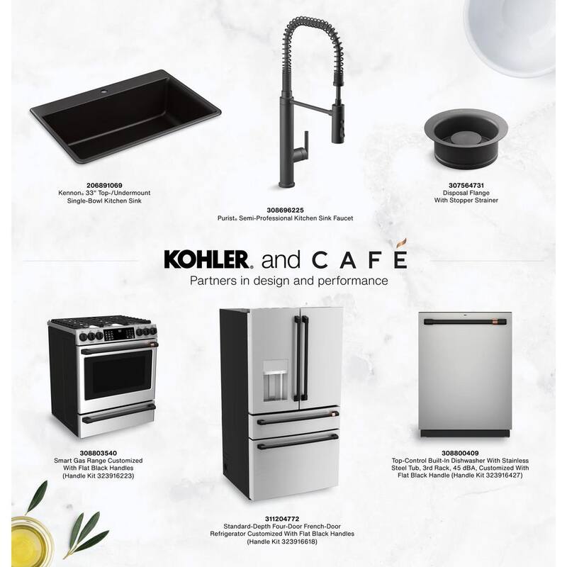 Flat Black Handle and Knob Kit T746