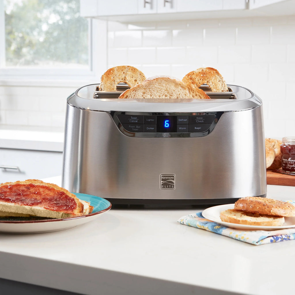 4-Slice Auto-Lift Long Slot Toaster, Stainless Steel F32686