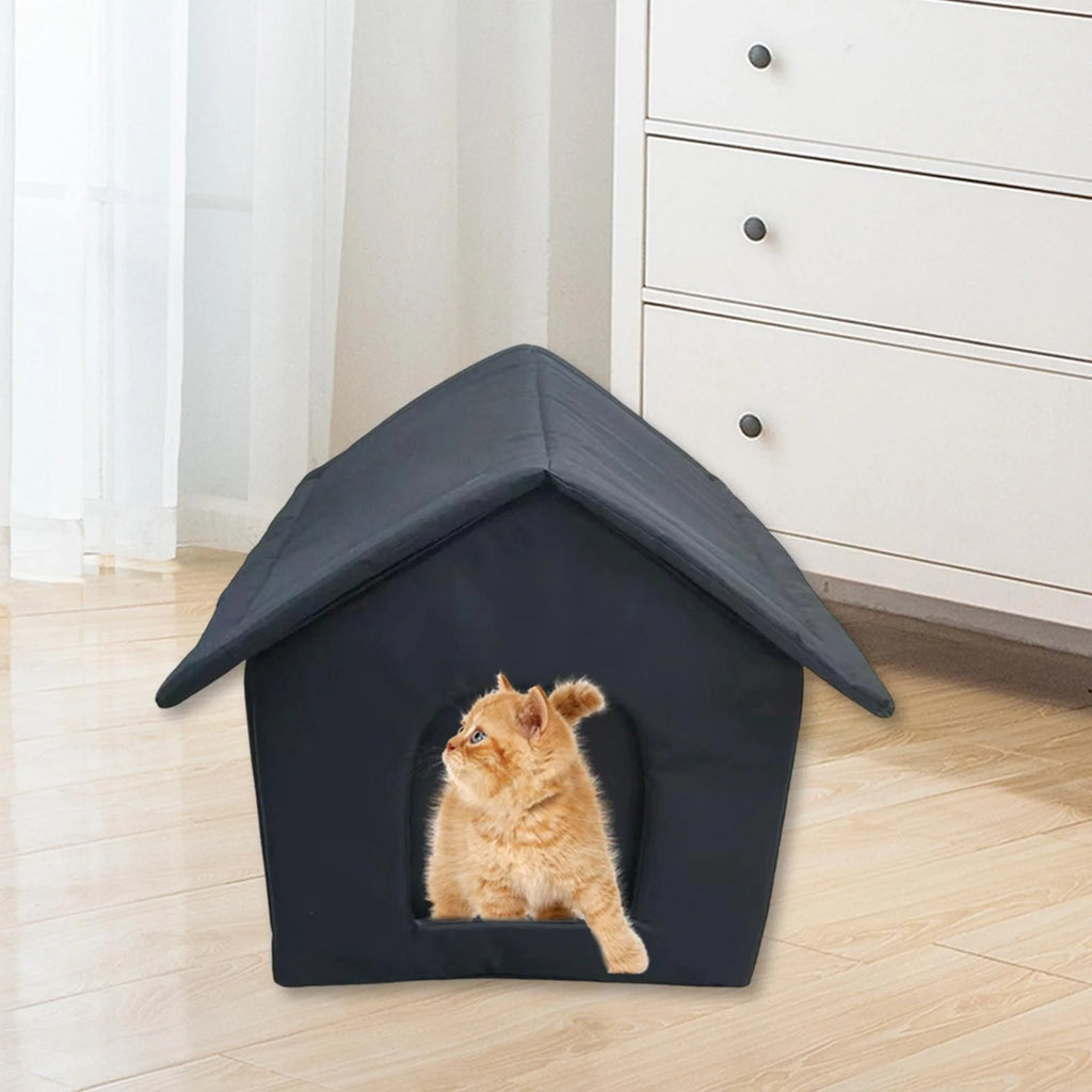 Waterproof Outdoor Cat House Tent Shelter for Winter 40cmx35cmx40cm X358919