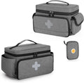 Lockable Medicine Storage Bag with Zippered Pouches I7985