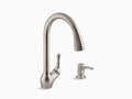 Pull-Down Kitchen Sink Faucet with Soap Dispenser Y2676