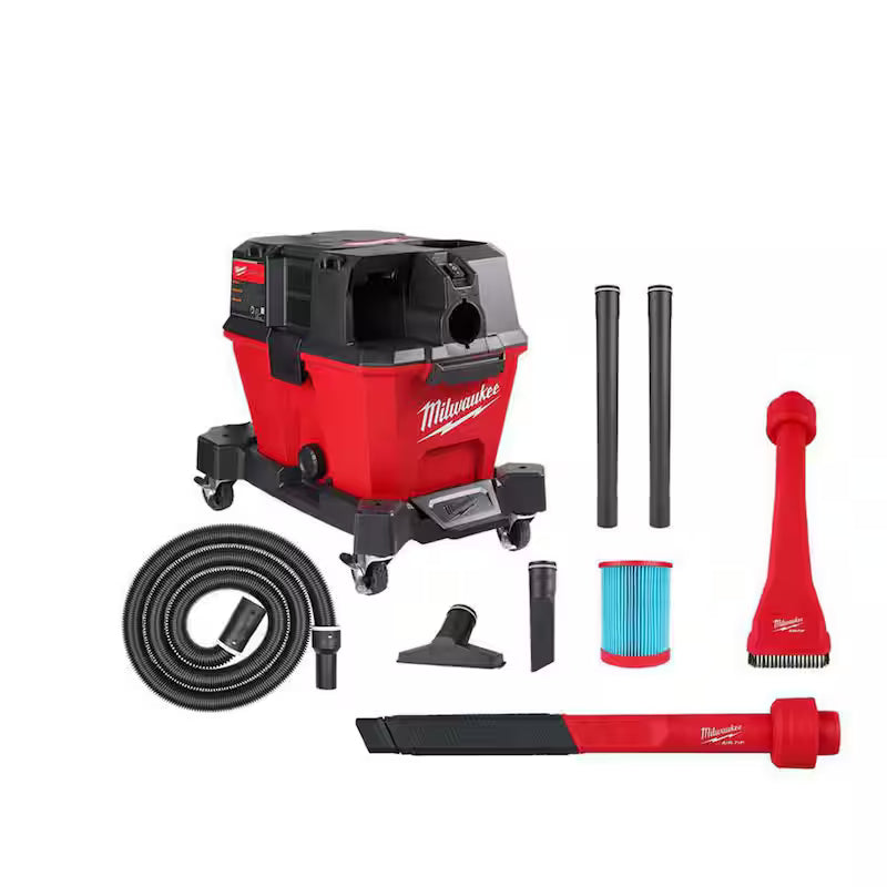 6 Gal. Cordless Wet/Dry Shop Vacuum with Hose and Flex Crevice and Brush Kit P30261