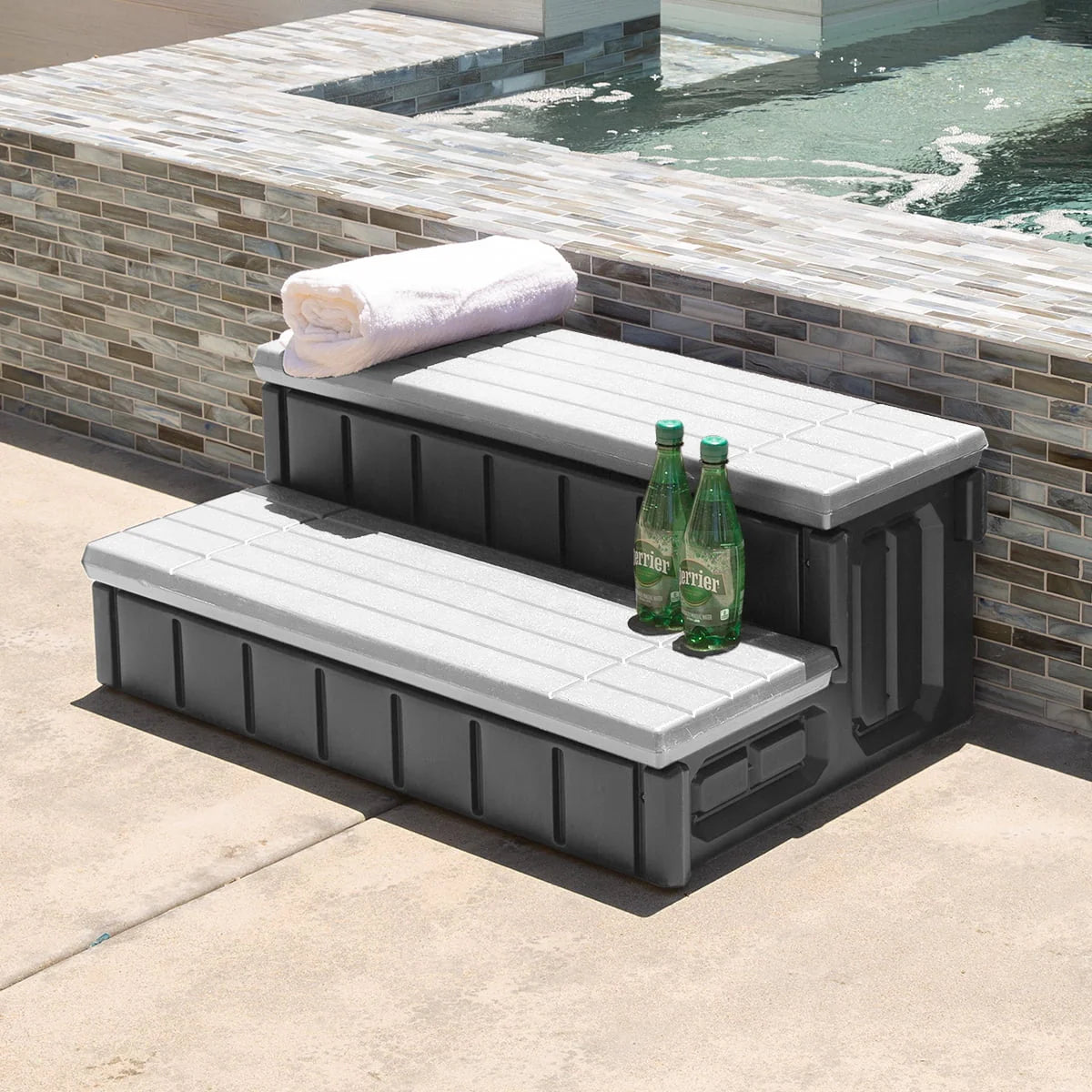 36 Spa Step Hot Tub and Spa 2-Step Storage Compartment H704