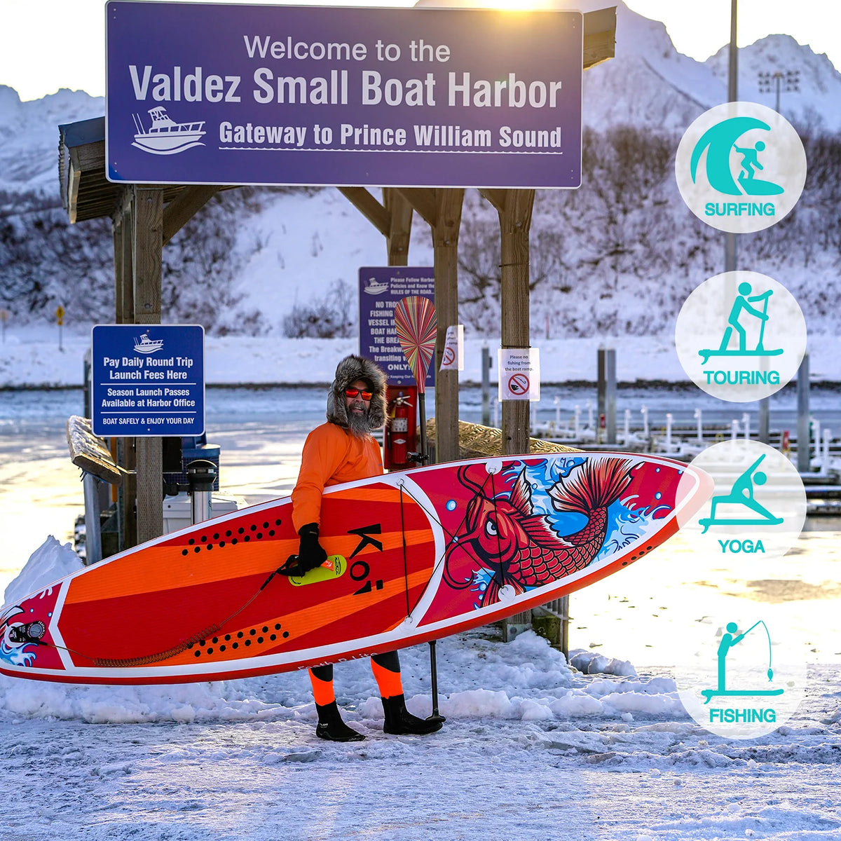 Inflatable Stand Up Paddle Board 11'6''x30''x6'' K1533