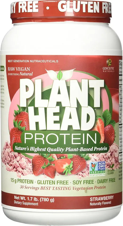 Strawberry Vegan Protein Dietary Supplement 30 Servings A17357