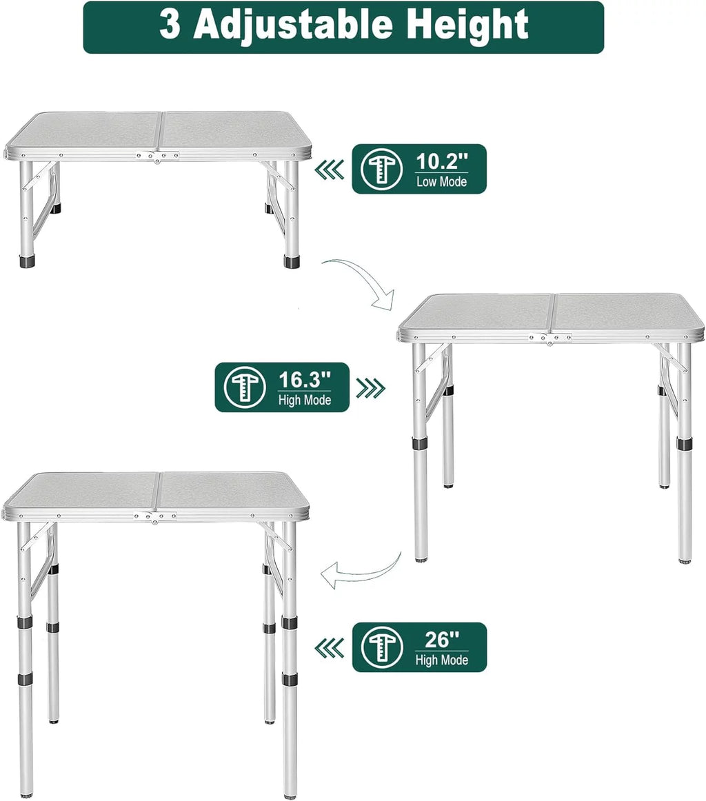 Small Aluminum Folding Camping Table I19826