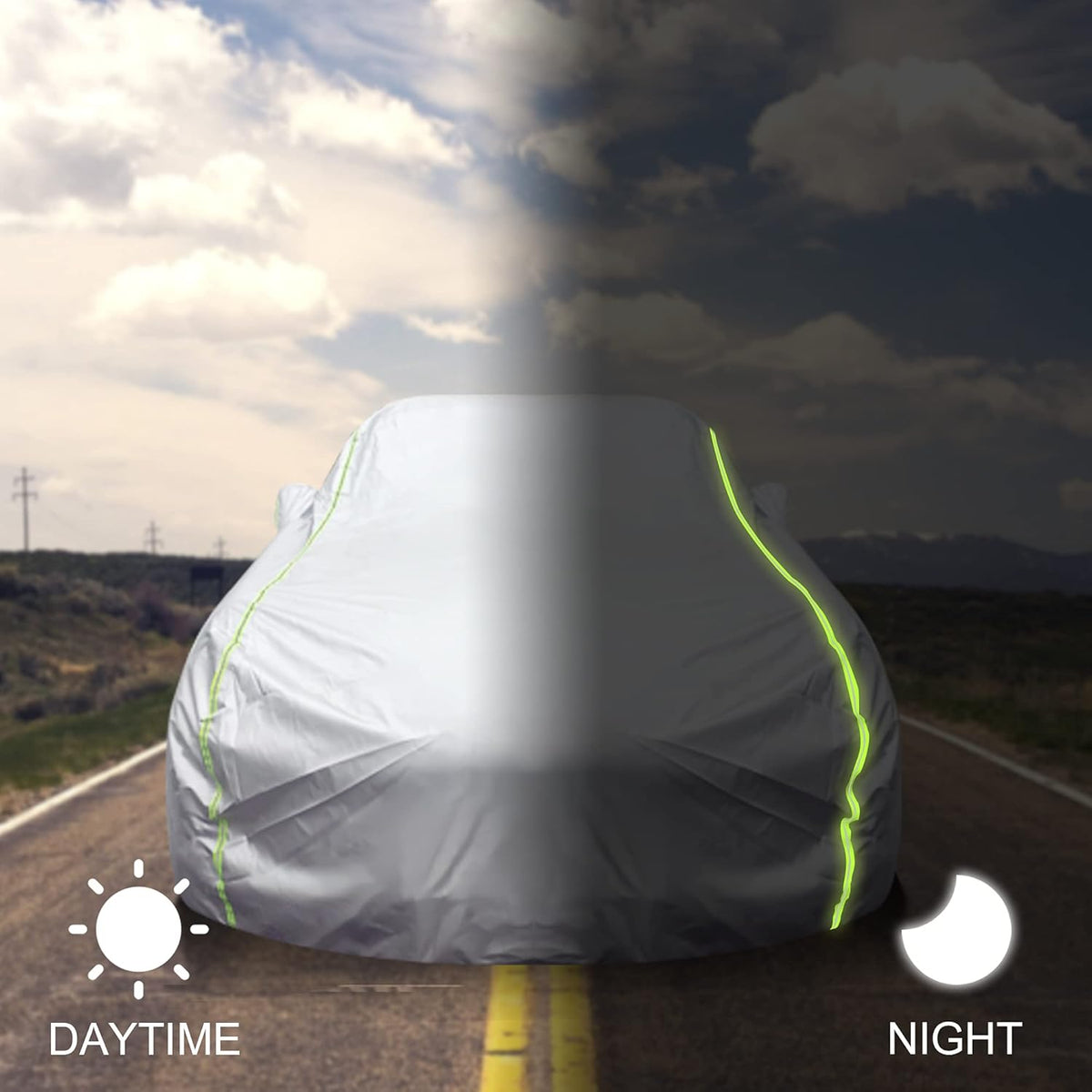 Waterproof All Weather Full Exterior Car Cover with Zipper S273811