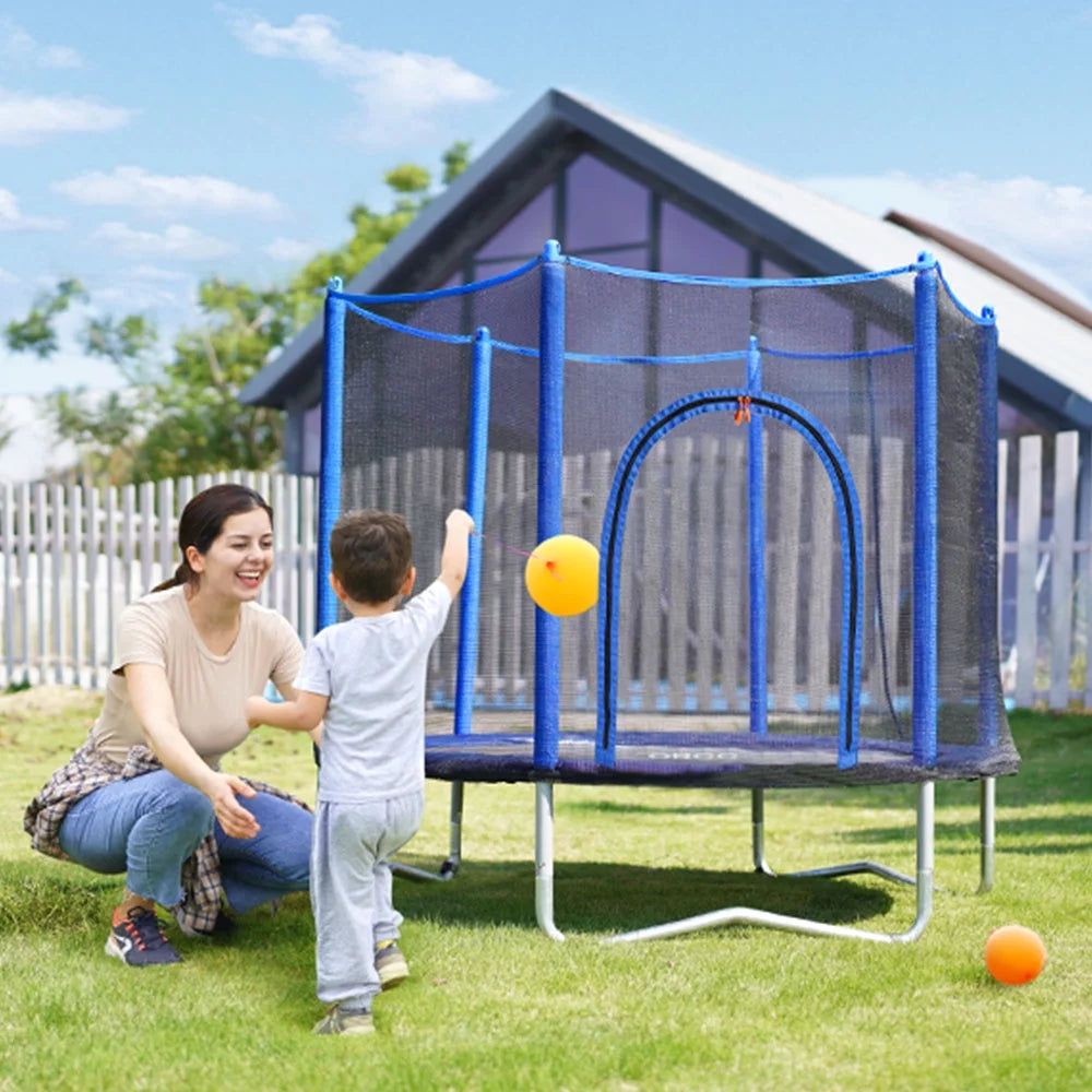 55/60 Mini Trampoline with Safety Net Pad A132