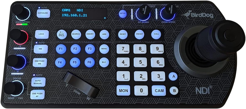 PTZ Keyboard Controller with NDI, VISCA, RS-232 and RS422 Support W85896