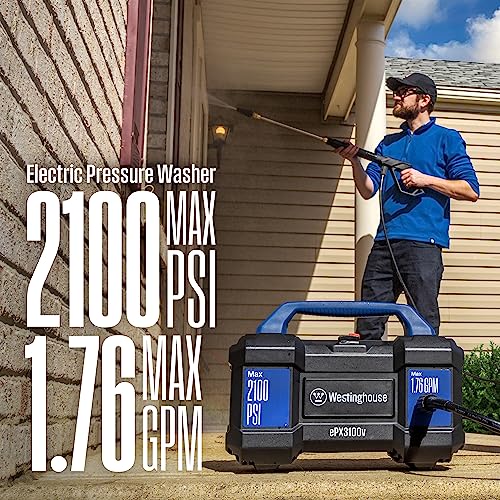 Electric Pressure Washer, 2100 Max PSI 1.76 Max GPM S290126