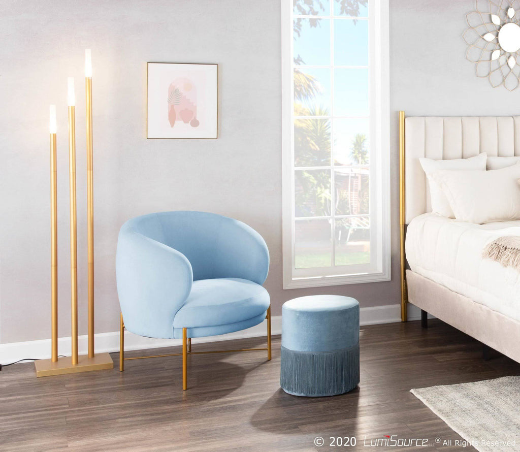 Gold Metal Floor Lamp S3870