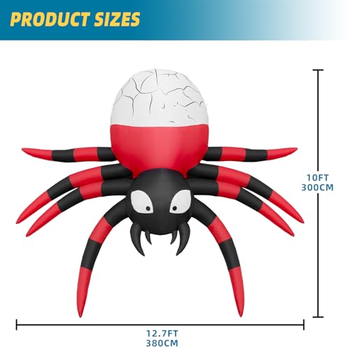 8FT Inflatable Witch Decorations with Built-in LED Lights V44367
