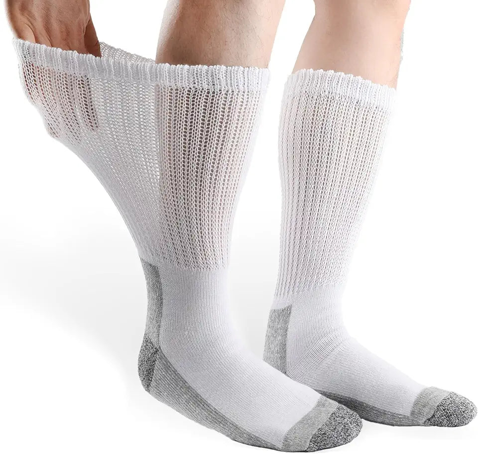 Loose Fit Non-Binding Cotton Crew Socks B52004
