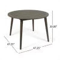 Acacia Wood 5 Piece Dining Set with Cushion O4532