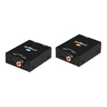 Coaxial Optical Toslink Digital Audio Extender Over CAT5e CAT6 Ethernet Balun V170