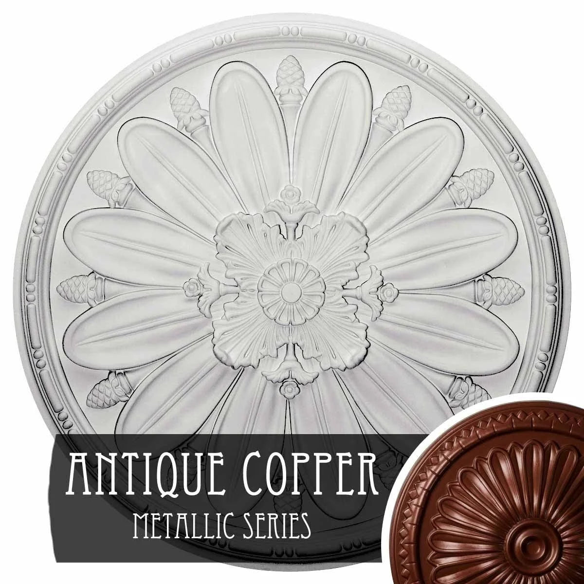 29 7/8x22OD x 1 3/8x22P Ceiling Medallion V24307