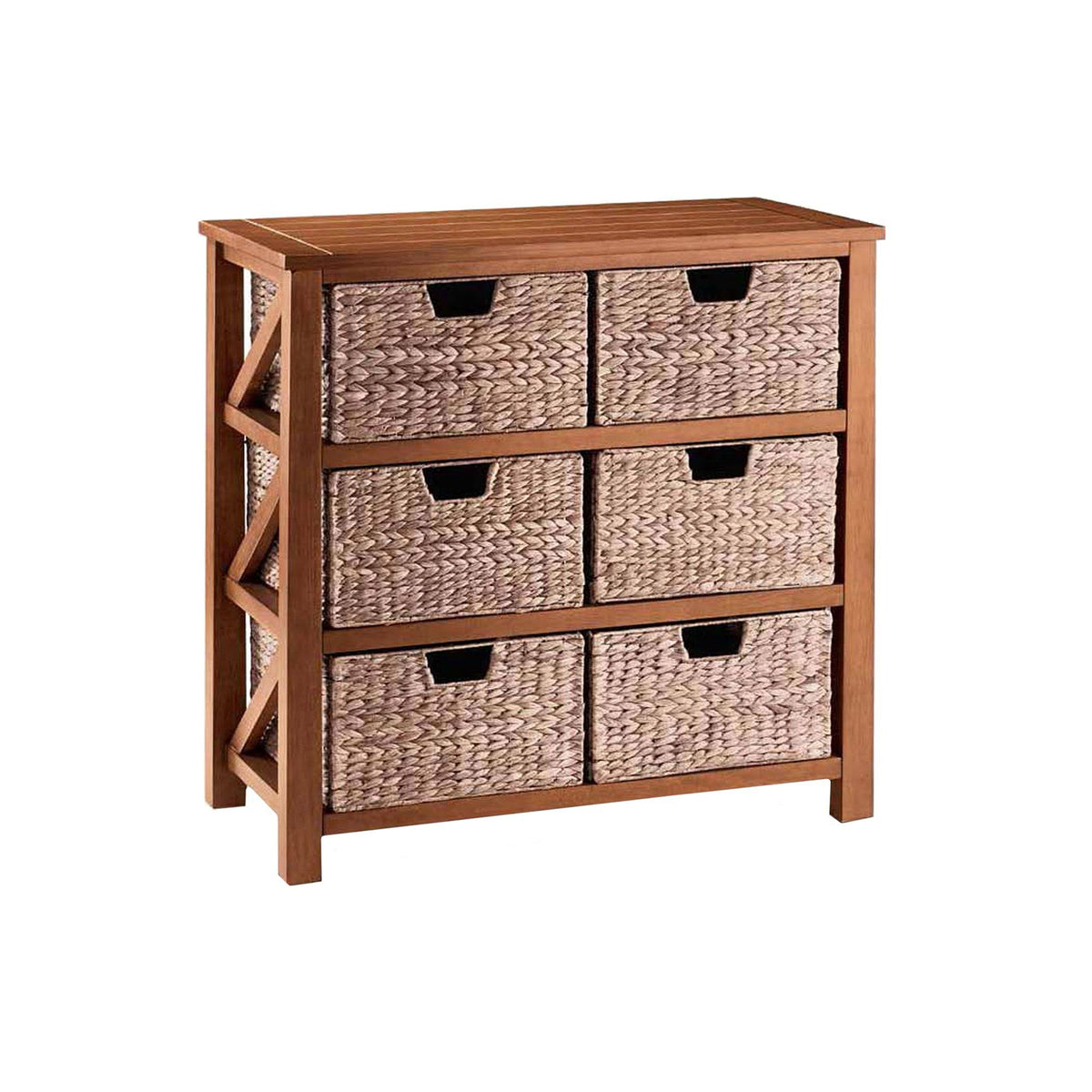 Multicolor Basket Bookcase Y479