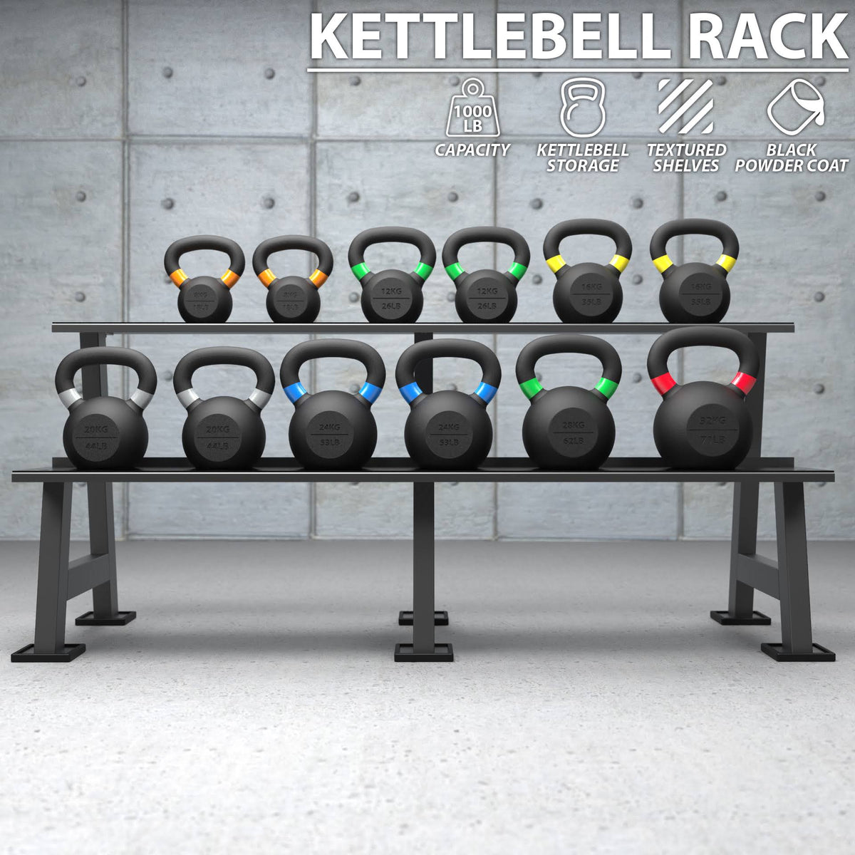 Black Kettlebell Rack G668165