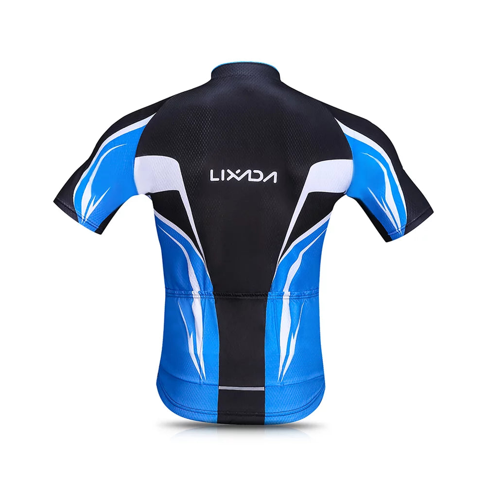 Breathable Quick-Dry Short Sleeve Cycling Jersey Set with Padded Shorts W6471
