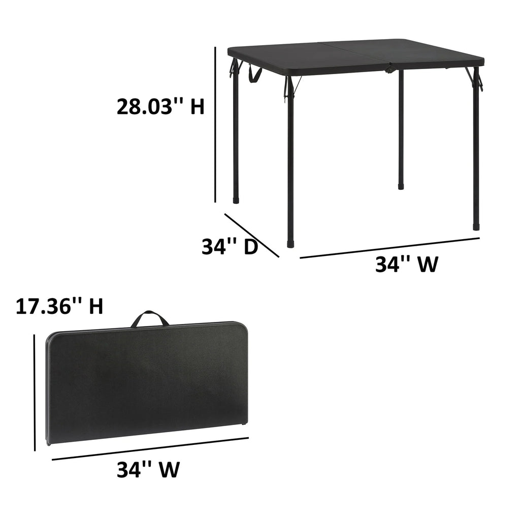 34" Portable Folding Card Table B394423