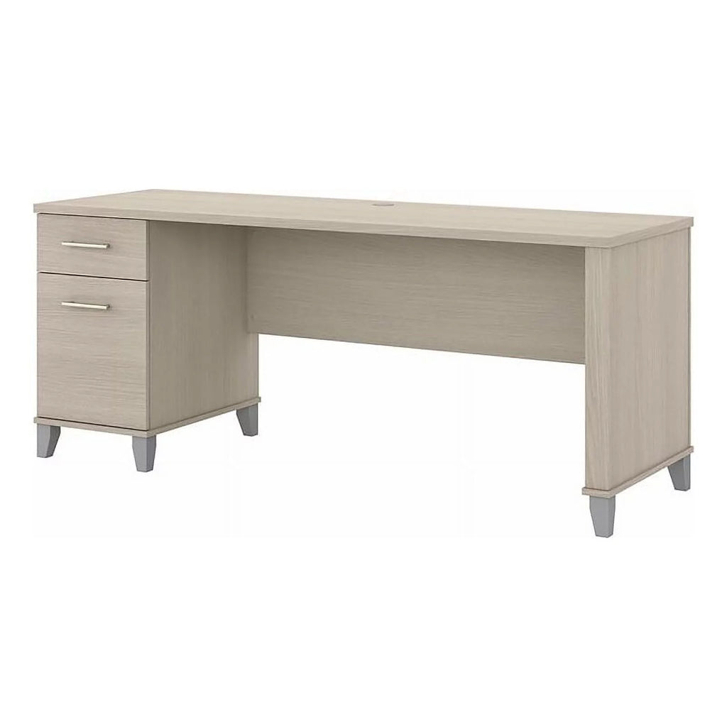 72" Engineered Wood Office Desk with Drawers Y238