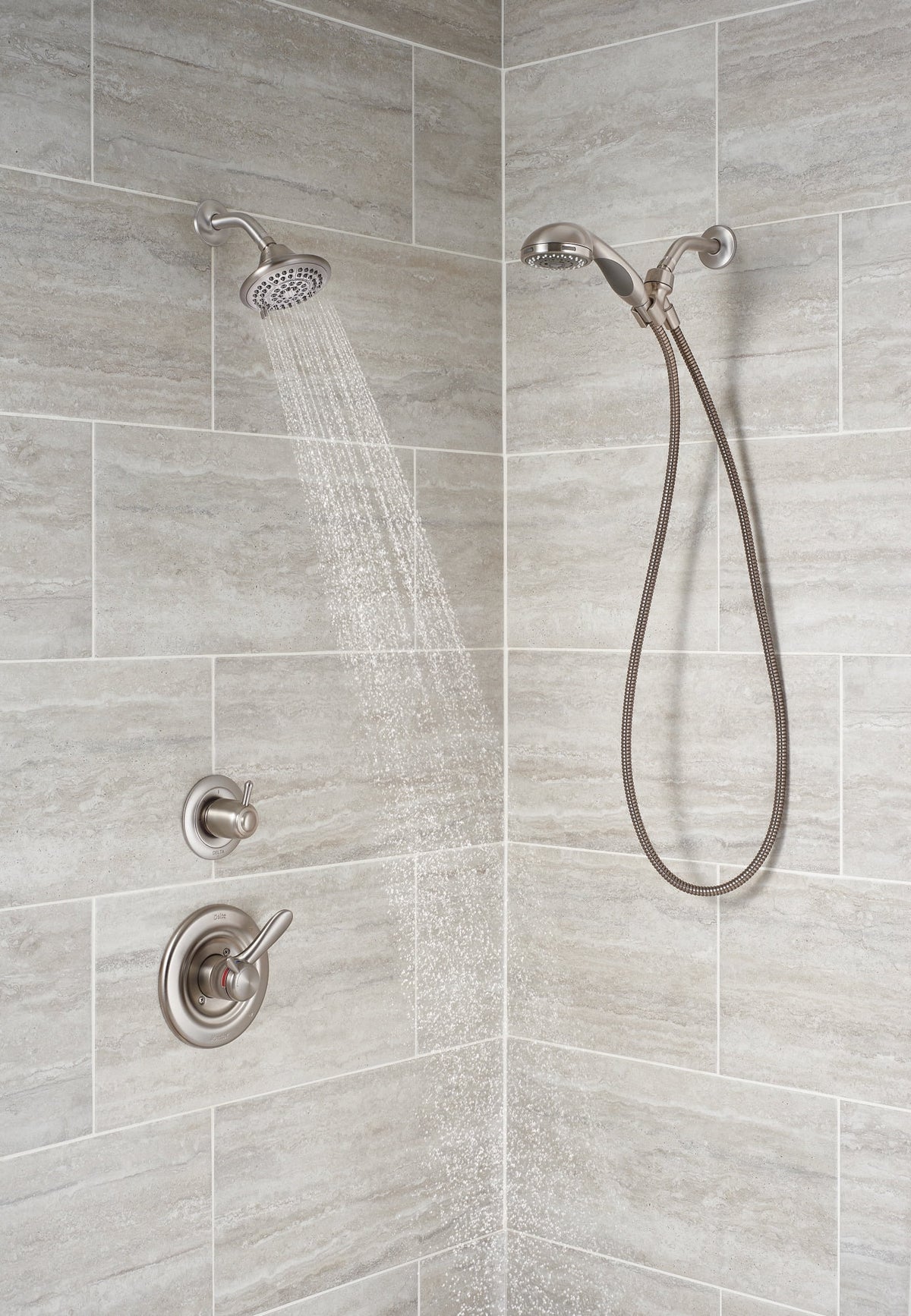 Single Handle 5-Spray Shower Faucet in Stainless K56275