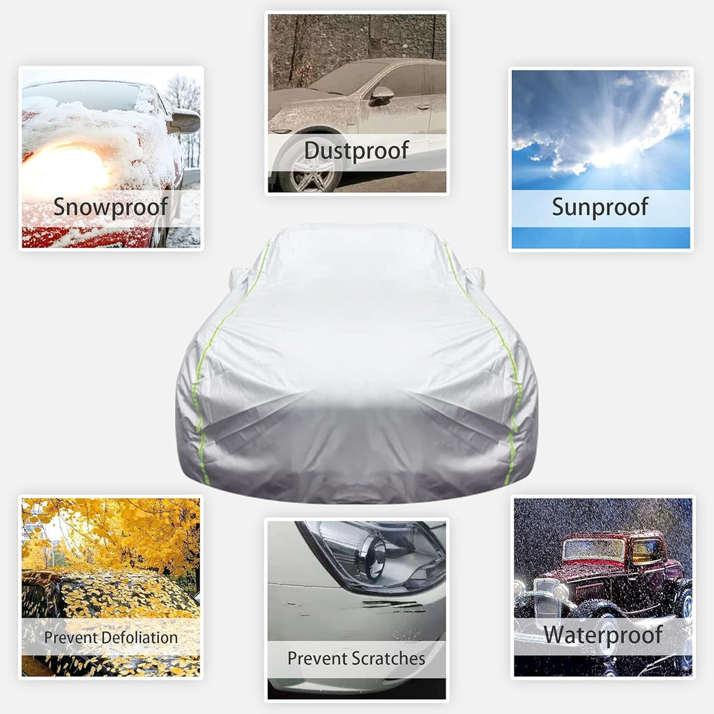 Waterproof All Weather Full Exterior Car Cover with Zipper S273811