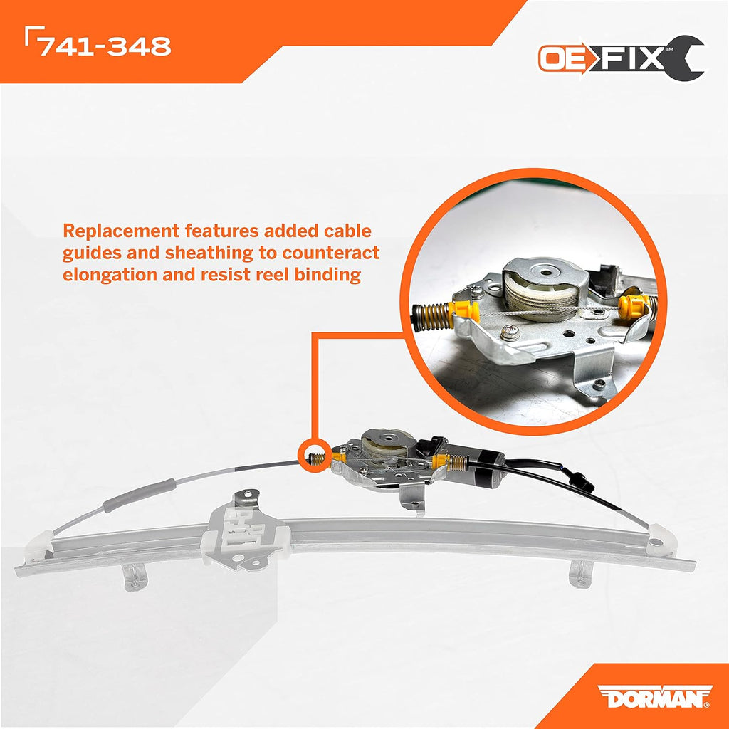 Front Driver Side Power Window Regulator and Motor Assembly Pack of 2 H18586