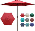 7.5ft Round Outdoor Market Umbrella with Push Button Tilt N31605