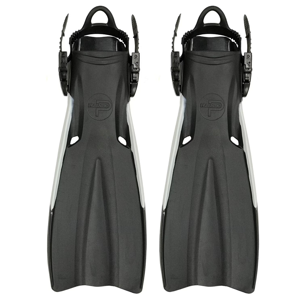Black Rubber Dive Fins with Bag T2453