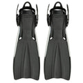 Black Rubber Dive Fins with Bag T2453
