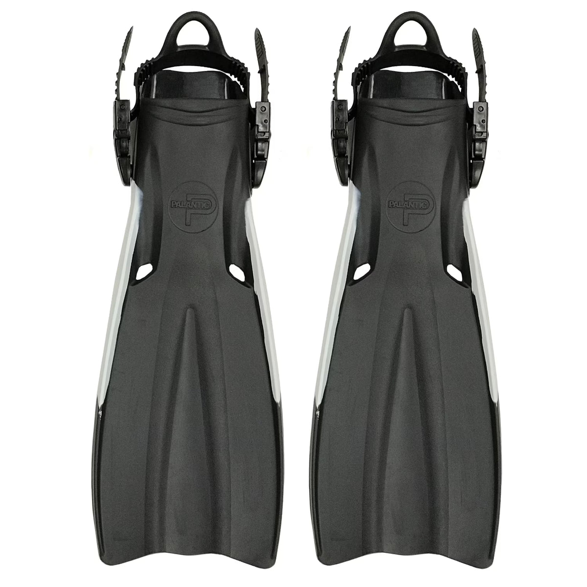 Black Rubber Dive Fins with Bag T2453